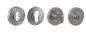 Preview: ProGriff TD-Aneta auf Rosette–Chrom/Nickel matt
